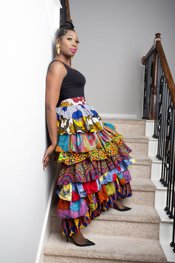 Abeni Multi Pattern Skirt (Beloved)